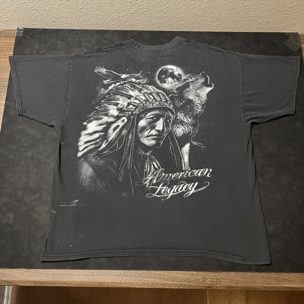 Native American Legacy Chopper Mexican Pride Western Vintage Geronimo Shirt Wolf